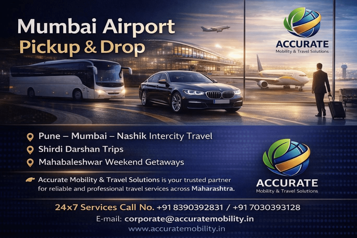 Intercity & Airport Travel Services Across Maharashtra